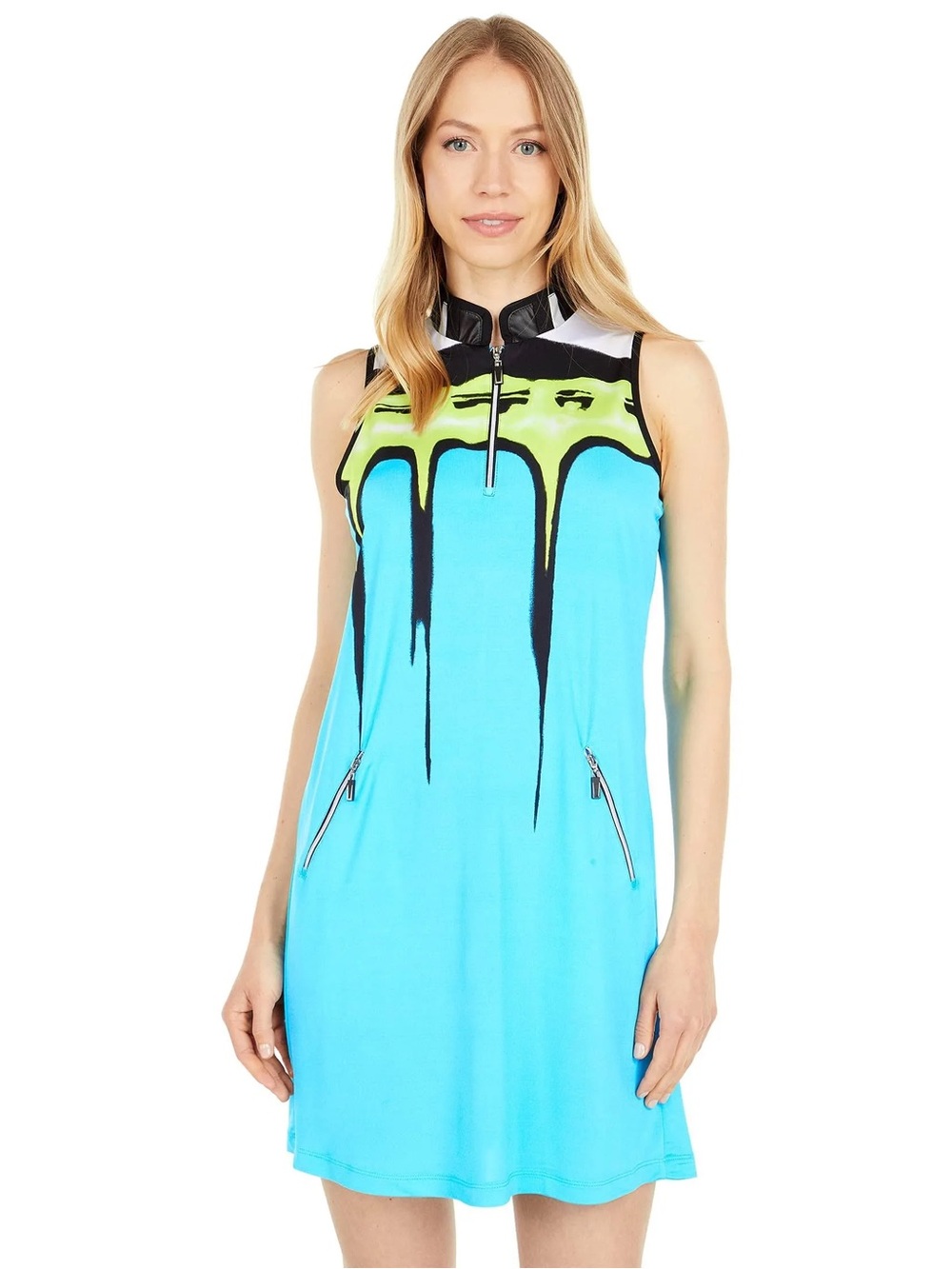 JAMIE SADOCK Women's Peak Print Sleeveless Dress
Size Small